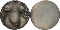 Erotika Kunstmedaille - unsigniert, versilbert -