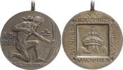 Deutschland - Bayern - Silbermedaille München - XV. Deutsches Bundesschießen, tragbar, in origianl-Etui -