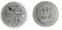Ruanda - 50 Amafaranga - African Ounce, 1 Unze Silber, Berggorilla, in Fabulous 12 Kapsel -