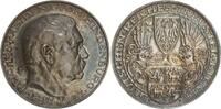 Deutschland - Weimarer Republik - Silbermedaille (von Karl Goetz) auf den 80. Geburtstag d. Reichspräsidenten Paul von Hindenburg -
