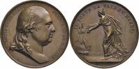 Frankreich - Medaille Bronzemedaille auf die Landung des König Louis XVIII. in Calais -