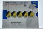 Deutschland 5x 2 Euro BRD Hamburg, Set im orig.-Folder -
