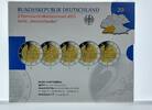 Deutschland 5x 2 Euro BRD Baden Württemberg, Set im orig.-Folder -