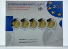 Deutschland 5x 2 Euro BRD 50 Jahre Élysée-Vertrag, Set im orig.-Folder -