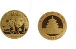 China 500 Yuan 1 Unze Gold. Panda, in orig.-Folie -