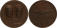 Weimarer Republik Bronzemedaille - auf die Rückkehr der Amerika-Flieger Köhl & v. Hünefeld -