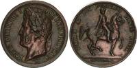 Frankreich - Medaille Kupfermedaille v. Auguste Barre a.d. Armee d. Duc v. Orleans Ferdinand Philippe -