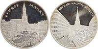 Deutschland - Silbermedaille Feinsilbermedaille Hamburgensien, Pferdemarkt, Gerhart-Hauptmann-Platz -