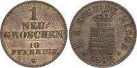 Deutschland - Sachsen 1 Neugroschen - 10 Pfennige. Friedrich August III., 1836-1854. -