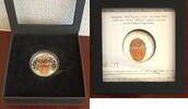 Mongolei - 1000 Togrog 2 Unzen Silbermünze, Fabergé Eier, Rosenknospen-Ei, Rosebud Egg, limitiert 888 -