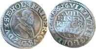 GERMANY Schleswig-Holstein-Gottrop 1/8 Thaler ST FRIEDRICH III. Schleswig , leicht verbogen -