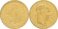 AUSTRIA-UNGARN 8 forint/ 20 francs Franz Joseph I. geprägt Karlsburg Romania -