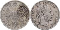 AUSTRIA-UNGARN 1 Gulden FRANZ JOSEPH I. geprägt Wien patina -
