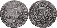 GERMANY SACHSEN 1/12 Thaler FRIEDRICH AUGUSTUS II. geprägt DRESDEN -