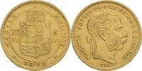 AUSTRIA-UNGARN 8 forint/ 20 francs Franz Joseph I. geprägt Karlsburg Romania -