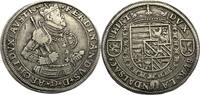 Österreich Kaiserreich 1 Thaler FERDINAND II. ELSASS geprägt ENSISHEIM, variant AUSTR und grosse Schulter -