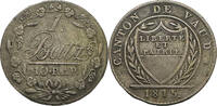 Schweiz 1Batzen/ 10 Rappen 1815 Canton VAUD XF- 22,00 EUR  zzgl. 12,00 EUR Versand