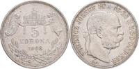 AUSTRIA-UNGARN 5 Corona FRANZ JOSEPH I. geprägt Kremnica -