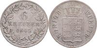 GERMANY WÜRTTEMBERG 6 Kreuzer WILHELM I. -