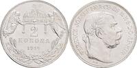 AUSTRIA-UNGARN 2 Corona K.B. Franz Joseph I. geprägt Kremnitz -