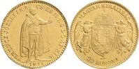 AUSTRIA-UNGARN 20 Korona K.B. FRANZ JOSEPH I. geprägt Kremnica -