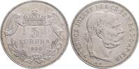 AUSTRIA-UNGARN 5 Korona K.B. 1900 Franz Joseph I. geprägt Kremnitz XF 65,00 EUR  zzgl. 12,00 EUR Versand