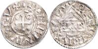 1 Denar 985-995 GERMANY REGENSBURG HEINRICH II.  geprägt Regensburg R! leicht wellig VF