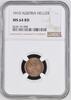 AUSTRIA-UNGARN 1 HELLER 1910 FRANZ JOSEPH I. NGC MS 64 RD 50,00 EUR  zzgl. 12,00 EUR Versand
