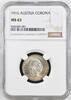 AUSTRIA-UNGARN 1 CORONA 1916 FRANZ JOSEPH I. geprägt Wien NGC MS 63 64,00 EUR  zzgl. 12,00 EUR Versand
