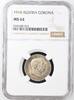 AUSTRIA-UNGARN 1 CORONA 1914 FRANZ JOSEPH I. geprägt Wien NGC MS 64 65,00 EUR  zzgl. 12,00 EUR Versand