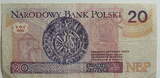 Polen 20 Zloty 1994 Standard Catalog of Worldpaper Money Nr.174 vf