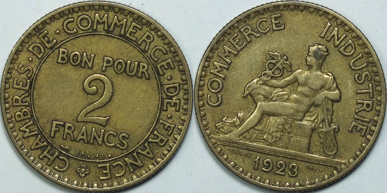 Frankreich 2 Francs 1923 Ss Ma Shops