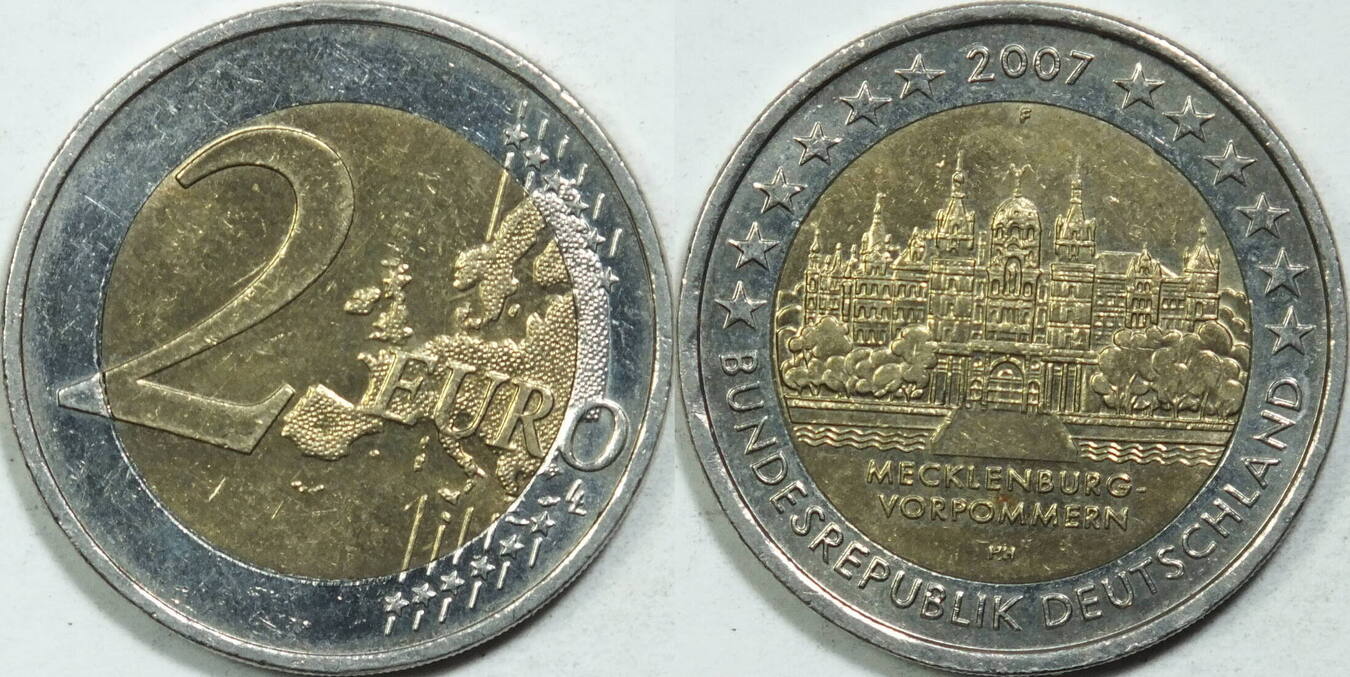 2 Euro Münze Mecklenburg Vorpommern 2007 Wert www.ma-shops.de