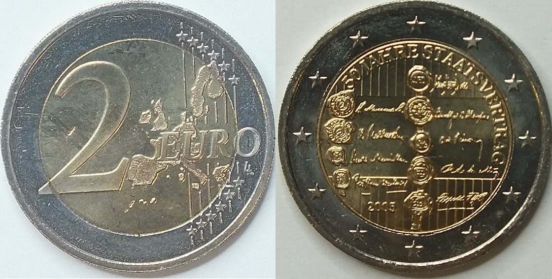 Deutschland 2 € 2005 50 Jahre Staatsvertrag unc Deutschland 2 € 2005 50 Jahre Staatsvertrag unc