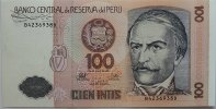 Peru 100 Intis 1987 1 2,50 EUR Differenzbesteuert nach §25a UStG zzgl. 5,90 EUR Versand