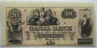 USA 20 $ Canal Bank of New Orleans unsigniert -