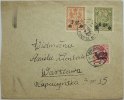 Deutsche Post in Polen 10 Pf kamin u Lokalpost Warschau Nr. 9a un 10 b a. Brief -