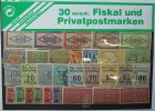 Deutsches Reich 30 verschiedene Fiskal und Privatpostmarken -