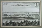 Baselfelde auf dem Hartz Kuperstich von Merian um 1645 11,5 x 18 cm -
