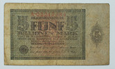 Deutsches Reich 5 Billionen Mark Rosenberg Nr. 138 -