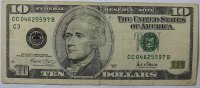 USA 10 $ 2001 aus dem Umlauf 15,99 EUR  zzgl. 5,90 EUR Versand