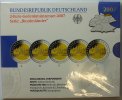 5 x 2 euro 2007 Deutschland Mecklenburg Vorpommern in orginal unge. Verpackung Buchstaben: A,D,F,G,J PP