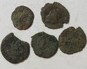 Antike diverse Lot von 5 verschiedenen unbestimmten Stücken