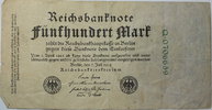 Deutsches Reich 500 Mark Rosenberg Nr. 71 c KN grün -