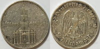 3. Reich 2 Reichsmark Kirche mit Datum