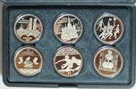 diverse 6 x Silbermedallie 6 Olympische Sommerspiele d. Neuzeit 1972 -92 -