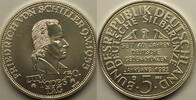 BRD 5 DM 1 Unze Feinsilber Motiv 5 DM Schiller -
