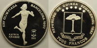 Rep. Guinea Equatorial 7000 'Fancos Olympiade Barcelona Schnellauf -