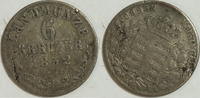 Sachsen Meiningen 6 Kreuzer -