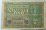 Weimar 50 Mark Rosenberg Nr. 62 a, Serie a, davor M -